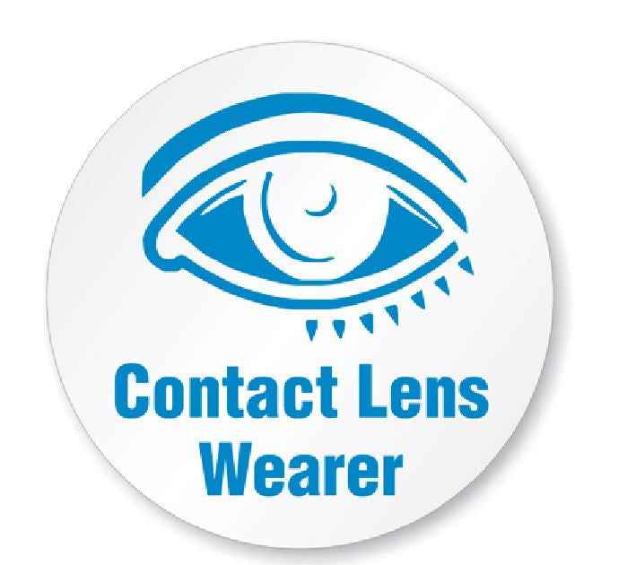 Contact Lens Wearer Hard Hat Decal Hardhat Sticker Helmet Label H198 - Winter Park Products