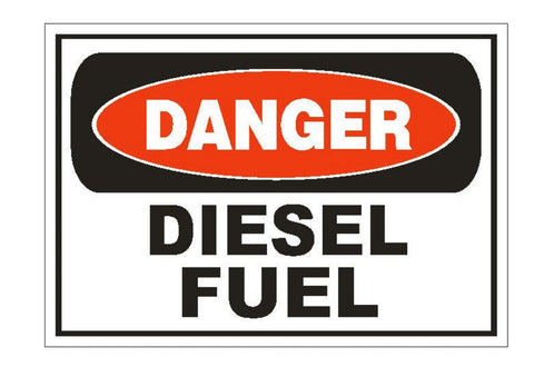 Danger Diesel Fuel Sticker Safety Sign Decal Label D873 - Winter Park Products