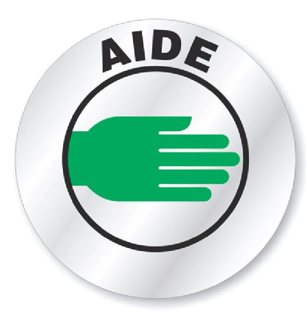 Aide Hard Hat Decal Hardhat Sticker Helmet Label H196 - Winter Park Products