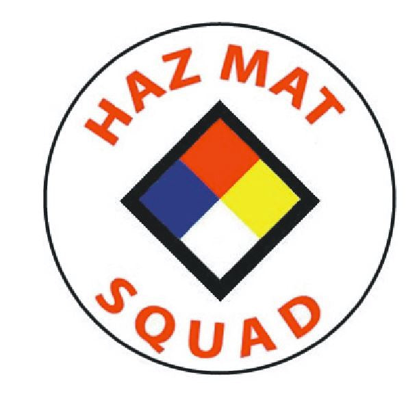 Haz Mat Squad Hard Hat Decal Hardhat Sticker Helmet Label H239 - Winter Park Products