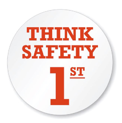 Think Safety Hard Hat Decal Hardhat Sticker Helmet Label H219 - Winter Park Products
