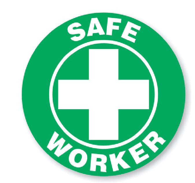 Safety Worker Hard Hat Decal Hardhat Sticker Helmet Label H214 - Winter Park Products