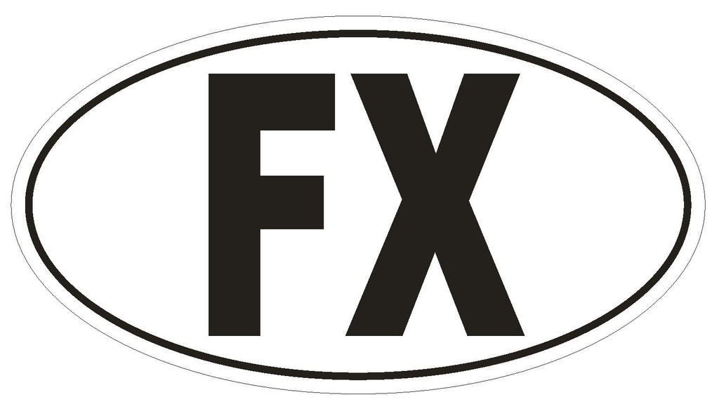 FX France Metro Country Code Oval Bumper Sticker or Helmet Sticker D956 Paris - Winter Park Products