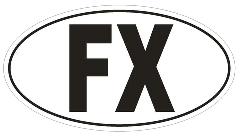 FX France Metro Country Code Oval Bumper Sticker or Helmet Sticker D956 Paris - Winter Park Products