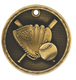 Baseball Medal Award Trophy Team Sports W/Free Lanyard FREE SHIPPING 3D201 - Winter Park Products