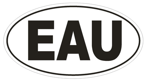 EAU Uganda Country Code Oval Bumper Sticker or Helmet Sticker D1007 Ugandan - Winter Park Products