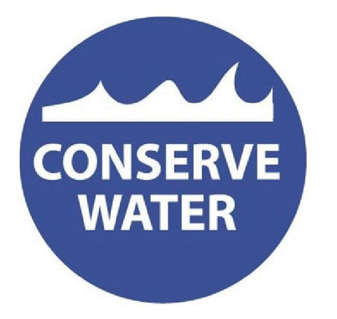 Conserve Water Hard Hat Decal Hardhat Sticker Helmet Label H240 - Winter Park Products