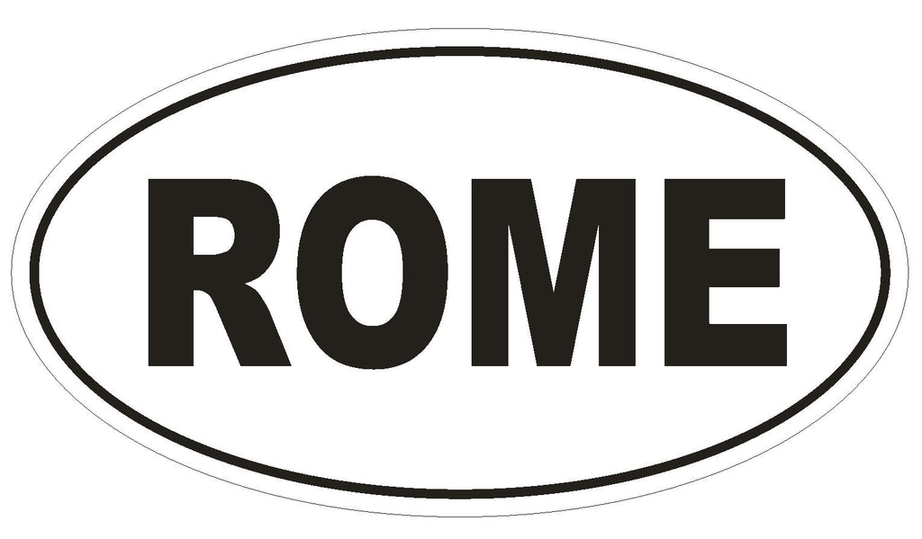 ROME Country Code Oval Bumper Sticker or Helmet Sticker D1003 Italy - Winter Park Products