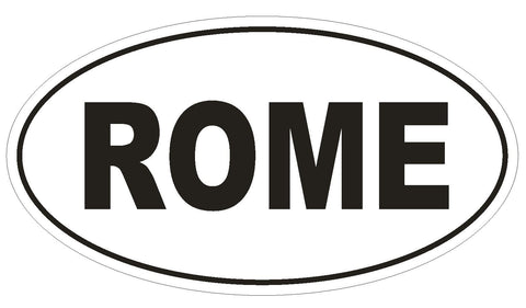 ROME Country Code Oval Bumper Sticker or Helmet Sticker D1003 Italy - Winter Park Products