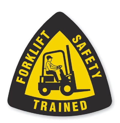 Forklift Safety Trained Hard Hat Decal Hard Hat Sticker Helmet Safety Label H194 - Winter Park Products