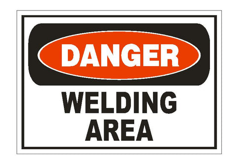 Danger Welding Area Sticker Safety Sign Decal Label D879 Welder - Winter Park Products