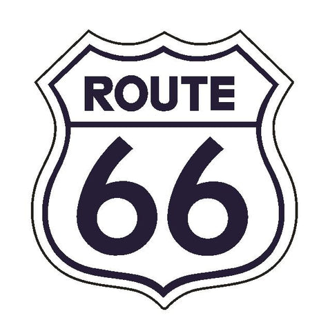 RT 66 Route 66 Vinyl Sticker MADE IN THE USA D233 - Winter Park Products