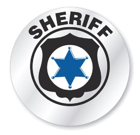 Sheriff Hard Hat Decal Hardhat Sticker Helmet Label H223 - Winter Park Products