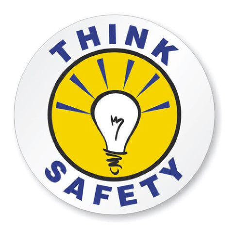 Think Safety Hard Hat Decal Hardhat Sticker Helmet Label H220 - Winter Park Products