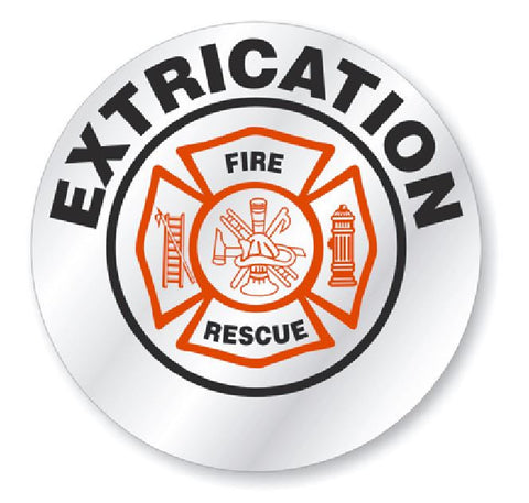 Extrication Fire Rescue Dept Hard Hat Decal Hardhat Sticker Helmet Label H181 - Winter Park Products