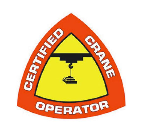 Certified Crane Operator Hard Hat Decal Hard Hat Sticker Helmet Safety H248 - Winter Park Products