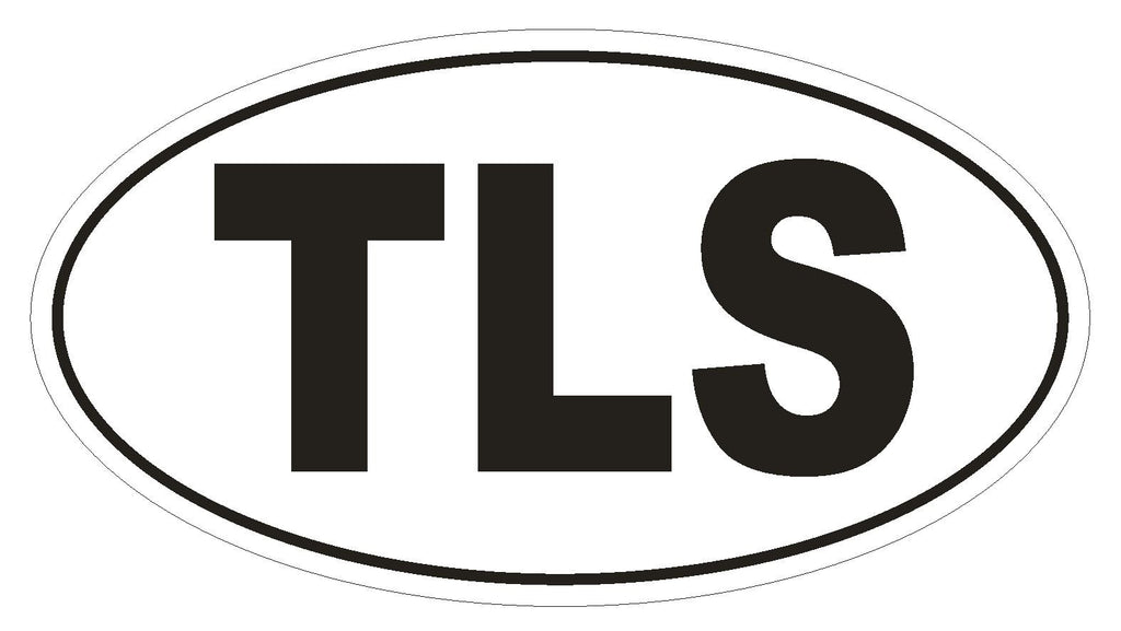TLS Timor Leste Country Code Oval Bumper Sticker or Helmet Sticker D972 - Winter Park Products