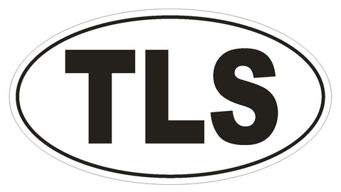 TLS Timor Leste Country Code Oval Bumper Sticker or Helmet Sticker D972 - Winter Park Products