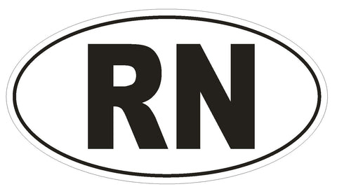 RN Niger Country Code Oval Bumper Sticker or Helmet Sticker D1023 Nurse - Winter Park Products
