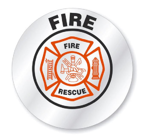 Fire Rescue Dept Hard Hat Decal Hardhat Sticker Helmet Label H180 - Winter Park Products