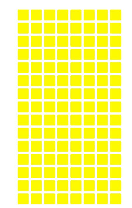 1/4" Light Yellow Square Color Coding Inventory Label Stickers Made In The USA - Winter Park Products