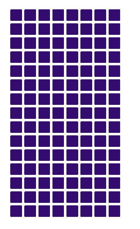 1/4" Purple Square Color Coding Inventory Label Stickers Made In The USA - Winter Park Products