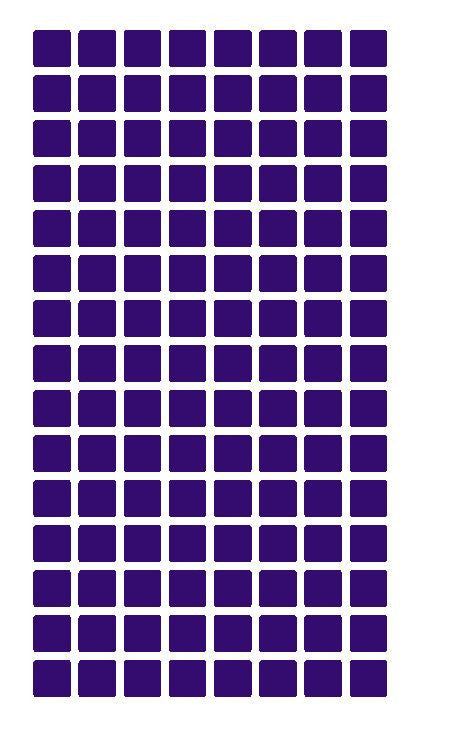 1/4" Purple Square Color Coding Inventory Label Stickers Made In The USA - Winter Park Products