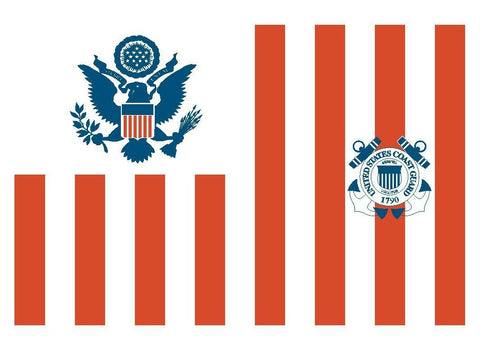 UNITED STATES COAST GUARD Vinyl Flag DECAL Sticker MADE IN THE USA F100 - Winter Park Products