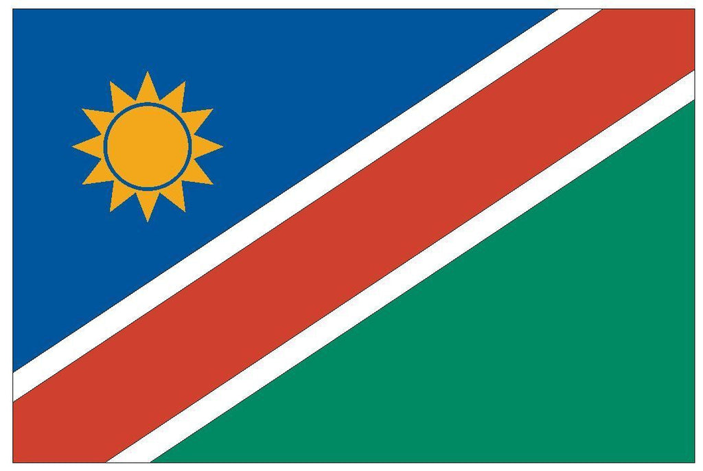 NAMIBIA Vinyl International Flag DECAL Sticker MADE IN THE USA F330 - Winter Park Products