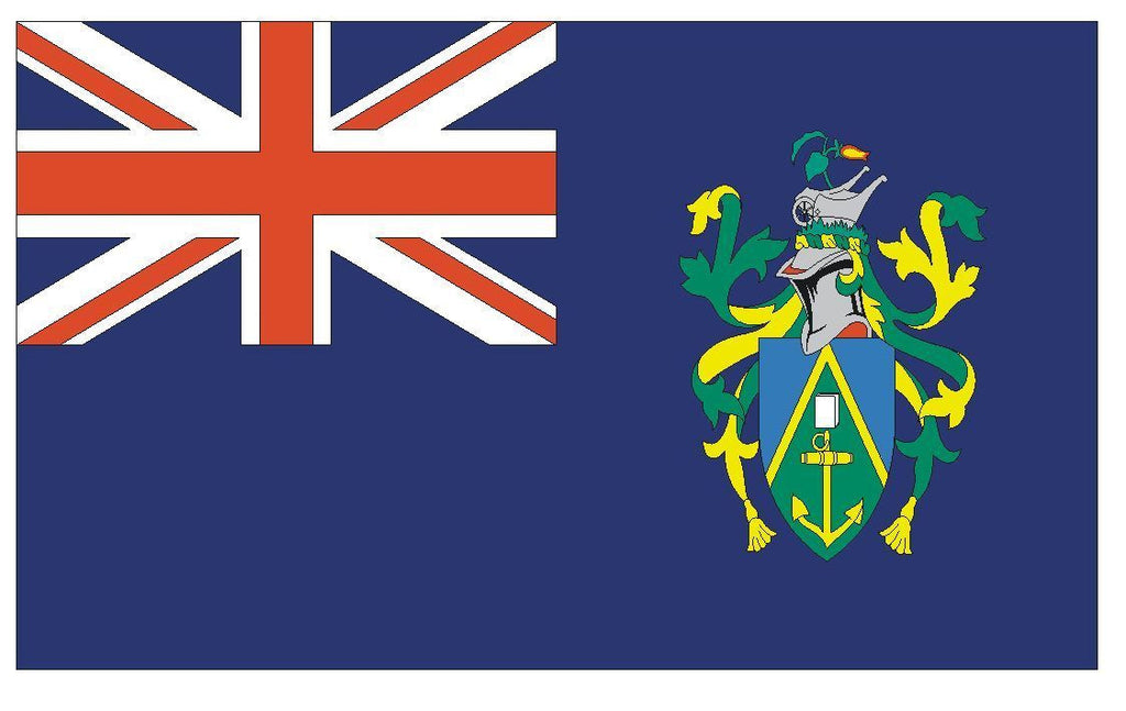 PITCAIRN ISLANDS Vinyl International Flag DECAL Sticker MADE IN THE USA F395 - Winter Park Products