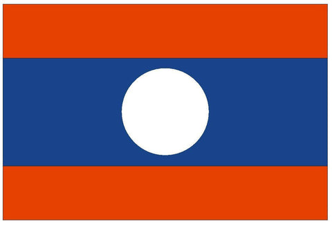 LAOS Vinyl International Flag DECAL Sticker MADE IN THE USA F270 - Winter Park Products