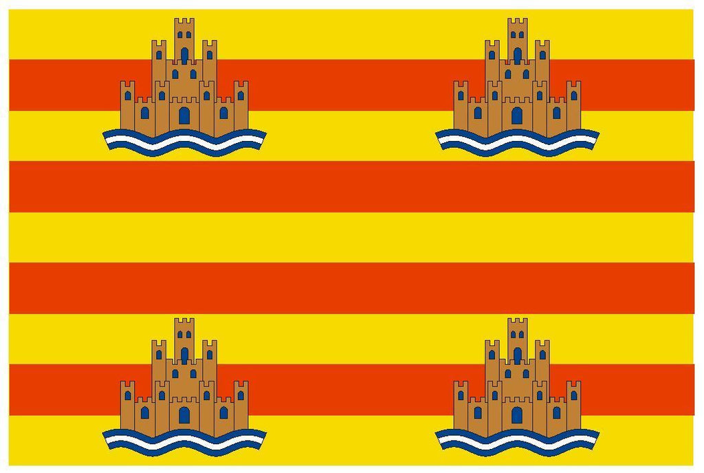 IBIZA EIVISSA Vinyl International Flag DECAL Sticker MADE IN THE USA F220 - Winter Park Products