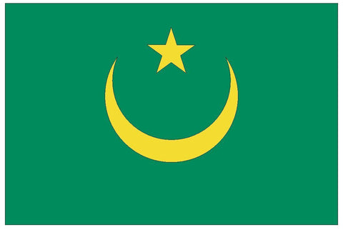 MAURITANIA Vinyl International Flag DECAL Sticker MADE IN THE USA F305 - Winter Park Products