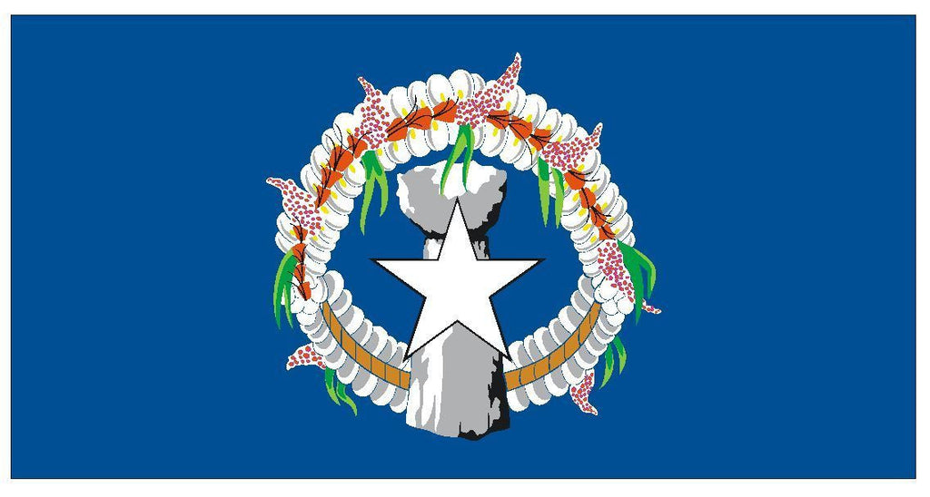 NORTHERN MARIANA ISLANDS Vinyl International Flag DECAL Sticker USA MADE F359 - Winter Park Products