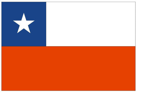 CHILE Vinyl International Flag DECAL Sticker MADE IN USA F94 - Winter Park Products