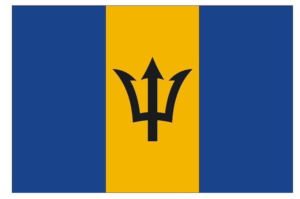 BARBADOS Flag Vinyl International Flag DECAL Sticker MADE IN USA F50 - Winter Park Products
