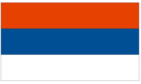SERBIA & MONTENEGRO Vinyl International Flag DECAL Sticker MADE IN THE USA F451 - Winter Park Products
