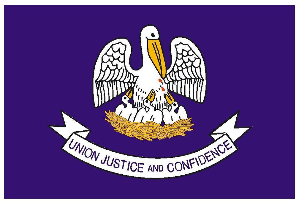 LOUISIANA Vinyl State Flag DECAL Sticker MADE IN THE USA F288 - Winter Park Products