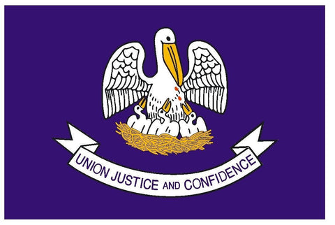 LOUISIANA Vinyl State Flag DECAL Sticker MADE IN THE USA F288 - Winter Park Products