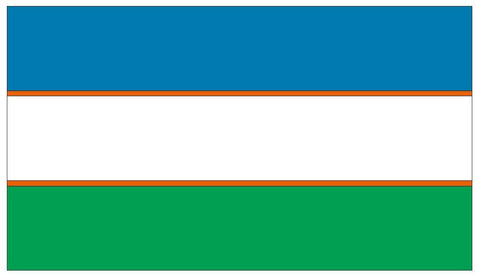 UZBEKISTAN Vinyl International Flag DECAL Sticker MADE IN THE USA F544 - Winter Park Products