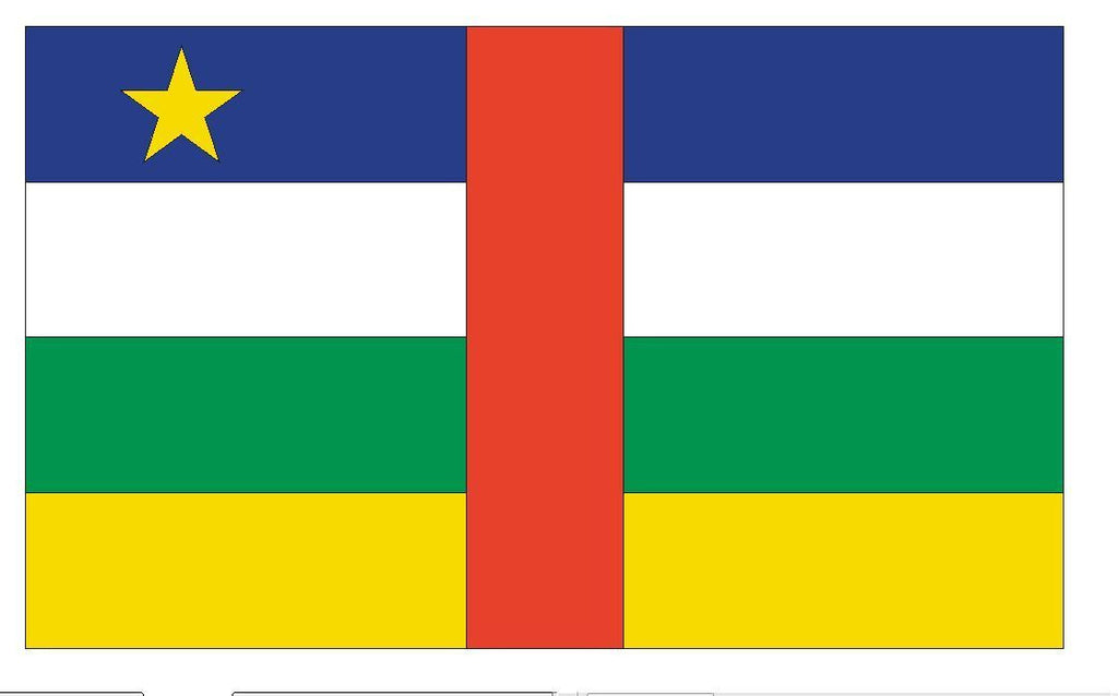 CENTRAL AFRICAN REP Flag Vinyl International Flag DECAL Sticker MADE IN USA F90 - Winter Park Products