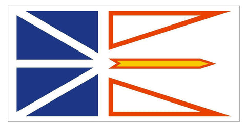 NEWFOUNDLAND Vinyl International Flag DECAL Sticker MADE IN THE USA F343 - Winter Park Products