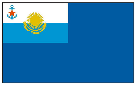 KAZAKHSTAN NAVY Vinyl International Flag DECAL Sticker MADE IN THE USA F256 - Winter Park Products