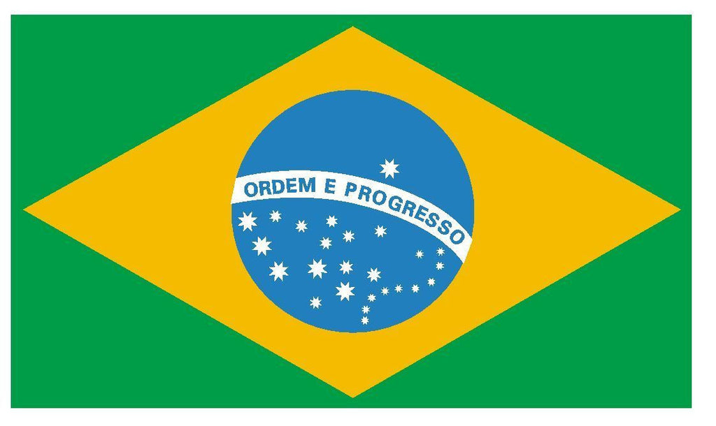 BRAZIL Flag Vinyl International Flag DECAL Sticker MADE IN USA F67 - Winter Park Products
