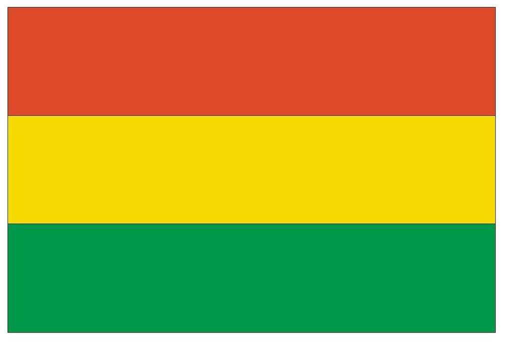 BOLIVIA Flag Vinyl International Flag DECAL Sticker MADE IN USA F58 - Winter Park Products