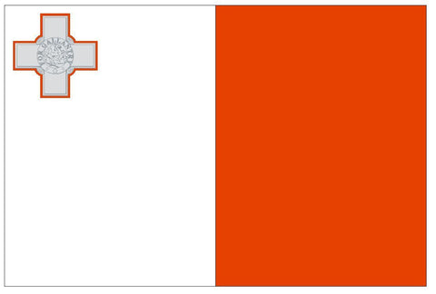 MALTA Vinyl International Flag DECAL Sticker MADE IN THE USA F301 - Winter Park Products
