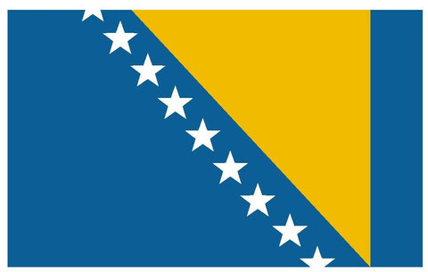 BOSNIA Flag Vinyl International Flag DECAL Sticker MADE IN USA F63 - Winter Park Products
