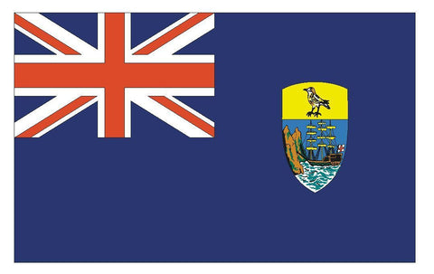 SAINT HELENA Vinyl International Flag DECAL Sticker MADE IN THE USA F430 - Winter Park Products