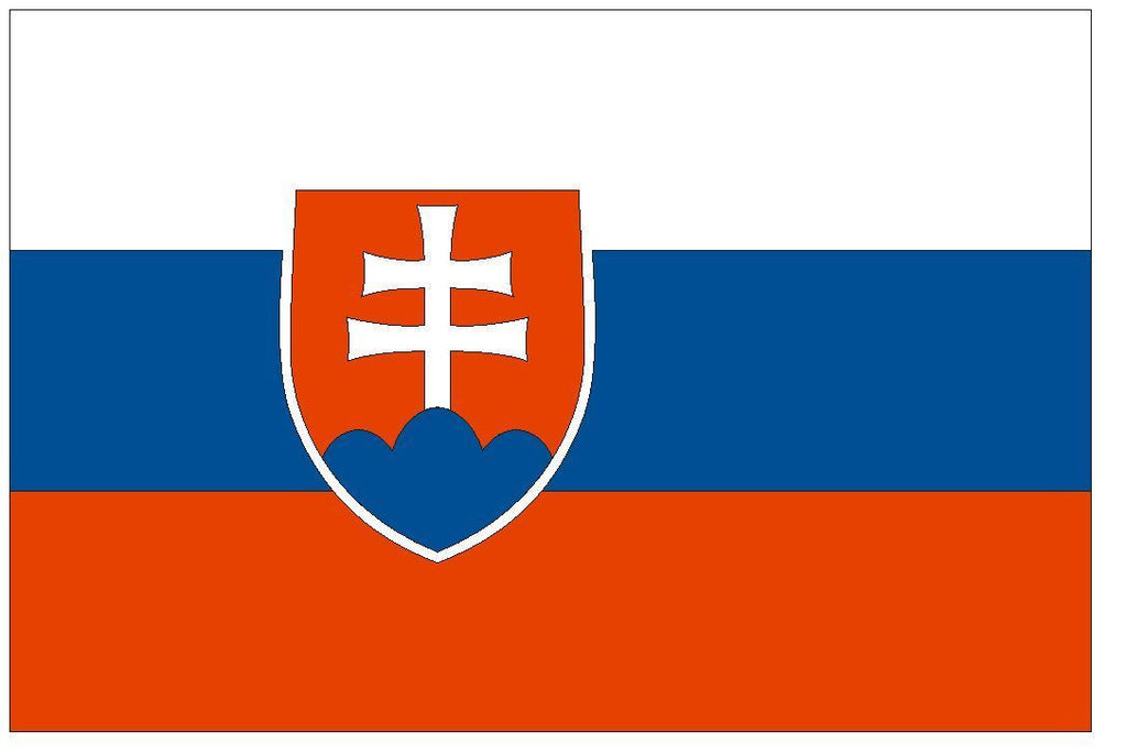 SLOVAKIA Vinyl International Flag DECAL Sticker MADE IN THE USA F459 - Winter Park Products