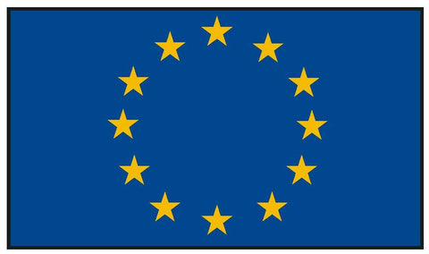 EUROPEAN UNION Vinyl International Flag DECAL Sticker MADE IN THE USA F158 - Winter Park Products